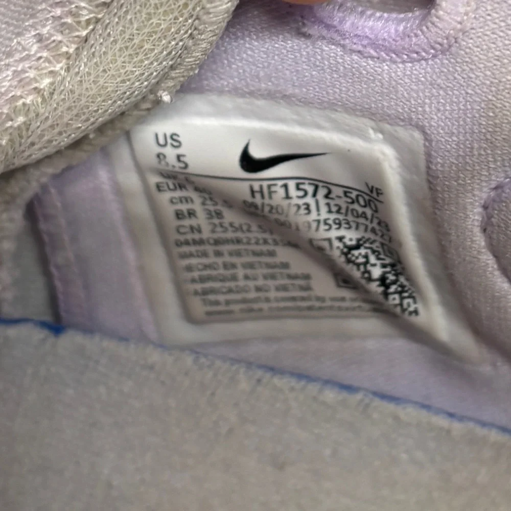 Nike Air Zoom G.T. Jump 2 Basketball Shoes Men’s 8.5 Lavender Purple Gum Sole